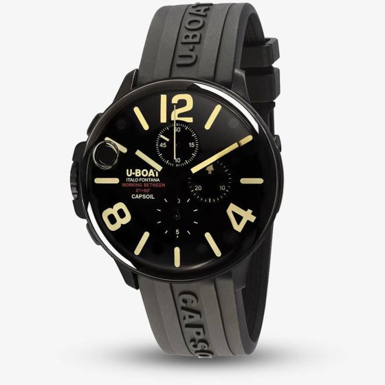 U-BOAT Mens Capsoil Chronograph Black Case Watch U8109/E