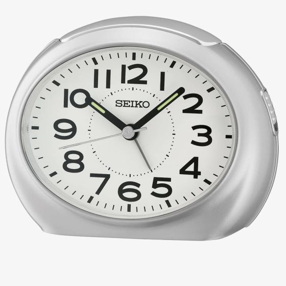 Seiko Clocks White Analogue Clock QHE193S