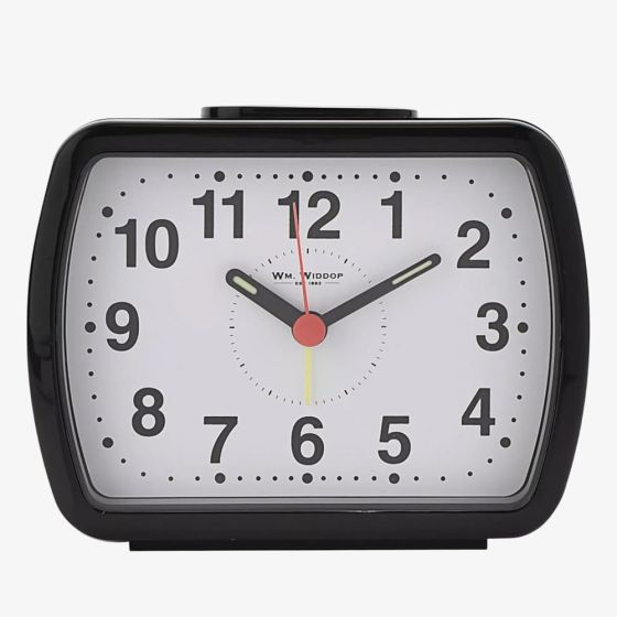  Hometime Black Oblong Alarm Clock 5184B