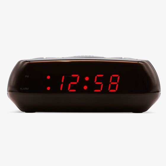 Acctim Miramar Black USB Digital Alarm Clock 16413