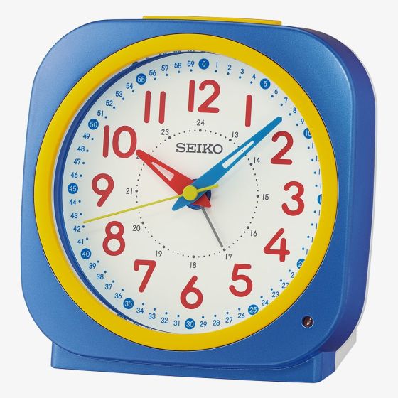 Seiko Time Teacher Multicoloured Alarm Clock QHE200L