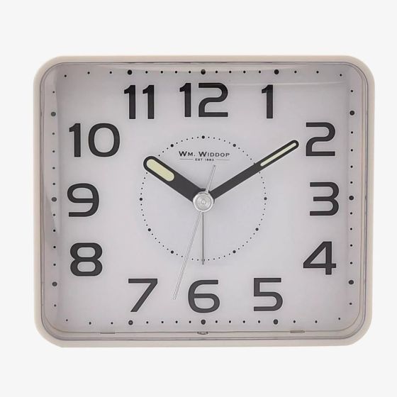 Hometime Dual Indicating Light System White Alarm Clock 5291W