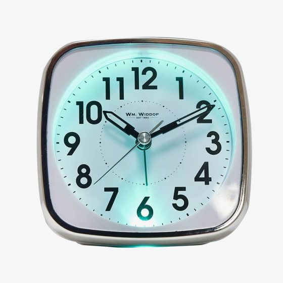 Hometime Square White Alarm Clock 9767W