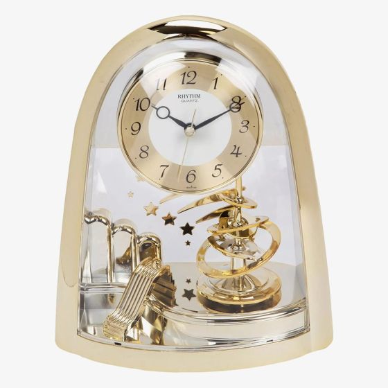 Rhythm Arched Top Spiral Pendulum Mantel Clock 4SG607WS65