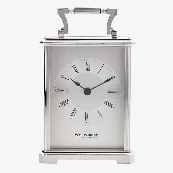 Silver Traditional Carriage Clock W2407