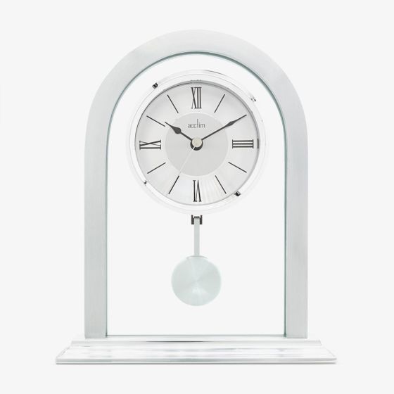 Acctim Colney Silver Tone Table Clock 36937