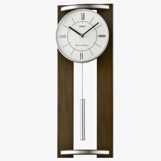 Seiko Wooden Pendulum Wall Clock QXH078Z