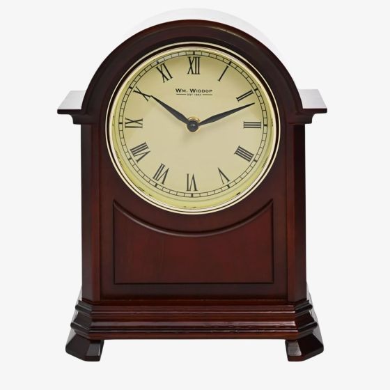 WM Widdop Wooden Arched Mantel Clock W3417