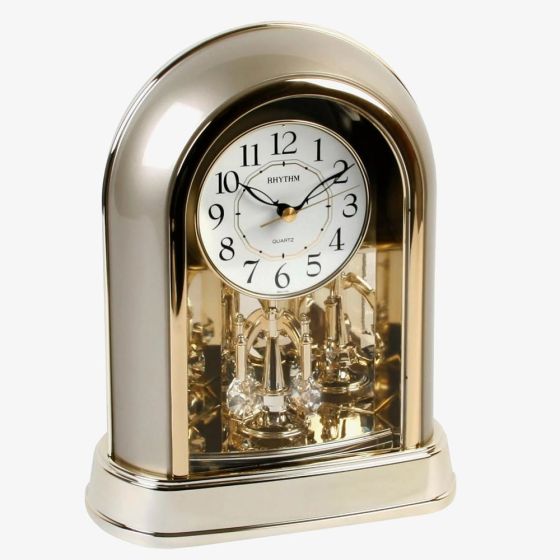 Rhythm Two Tone Gilt Pendulum Mantel Clock 4SG696WR18