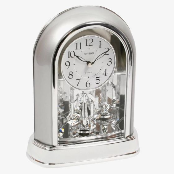 Rhythm Two Tone Chrome Pendulum Mantel Clock 4SG696WR19