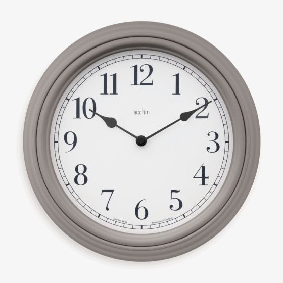 Acctim Devonshire Grey White Dial Wall Clock 22717
