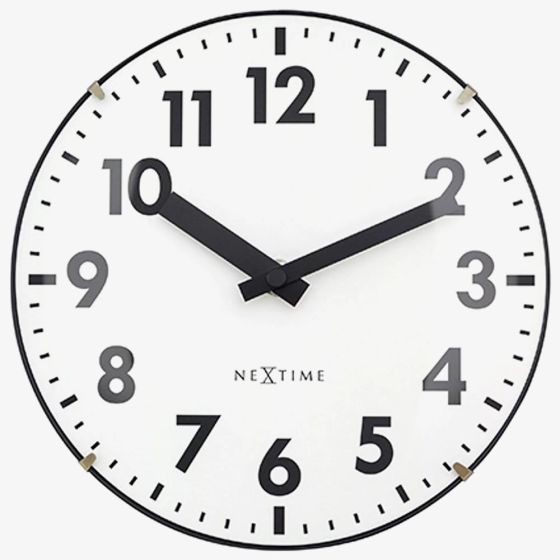 Nextime Duomo Mini Domed White Wall Clock NT111