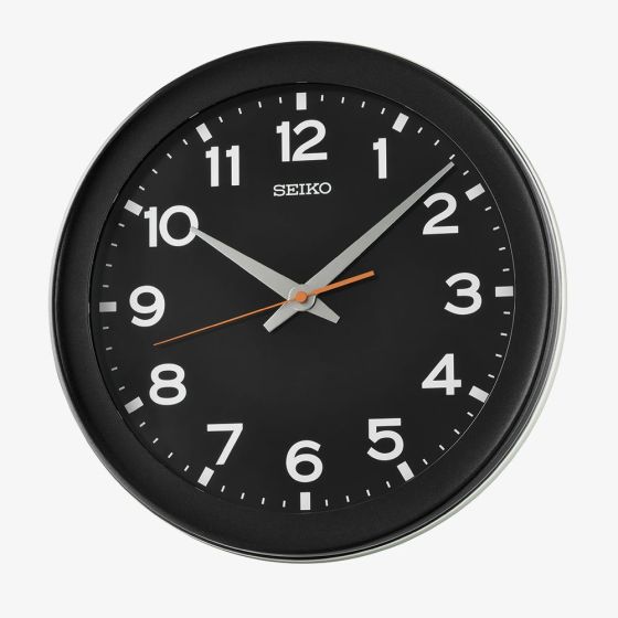 Seiko Black Round Wall Clock QXA835K