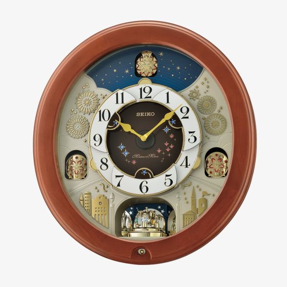 Seiko Melodies In Motion Westminster Chime Wall Clock QXM376B