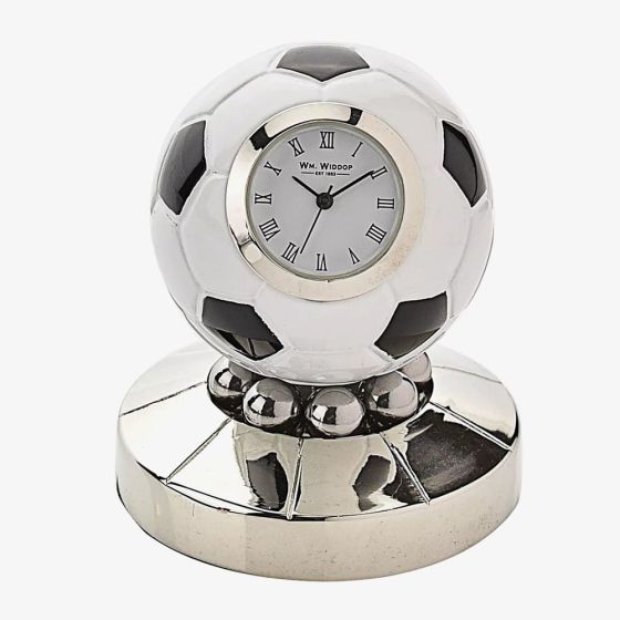 WM Widdop Miniature Rotating Football Clock 9878