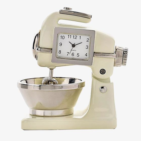 WM Widdop Miniature Food Mixer Mantel Clock 9610