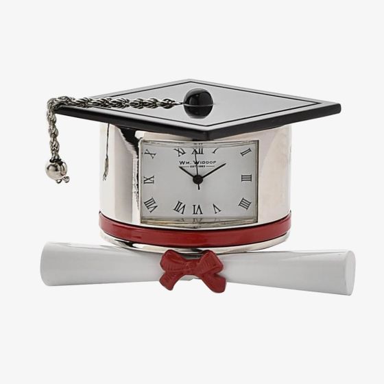 WM Widdop Miniature Graduation Hat Clock 9343