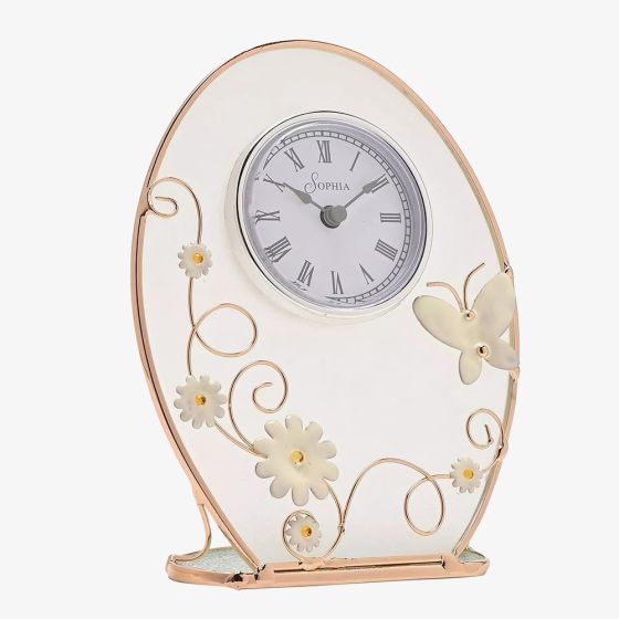 Sophia Champagne Meadow Mantel Clock SP3494CK