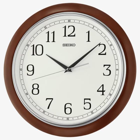 Seiko Clocks Timeless Wooden Wall Clock QXA813B