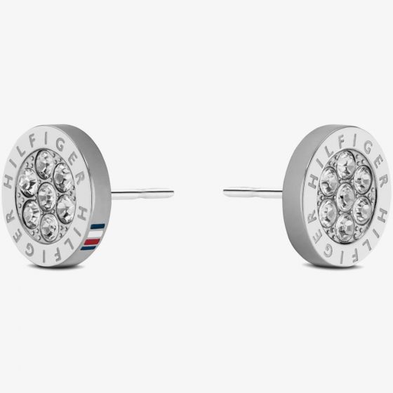 Tommy Hilfiger Stainless Steel Crystal Stud Earrings 2780565