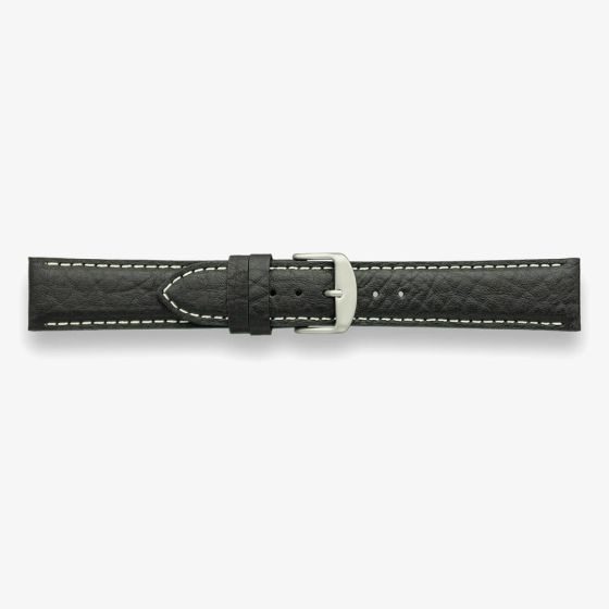 Darlena Goodwood Black Woodland Calf Leather Watch Strap LS1305 BLK SS