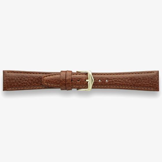 Darlena Grantham Brown Leather Gold Buckle Watch Strap 1304