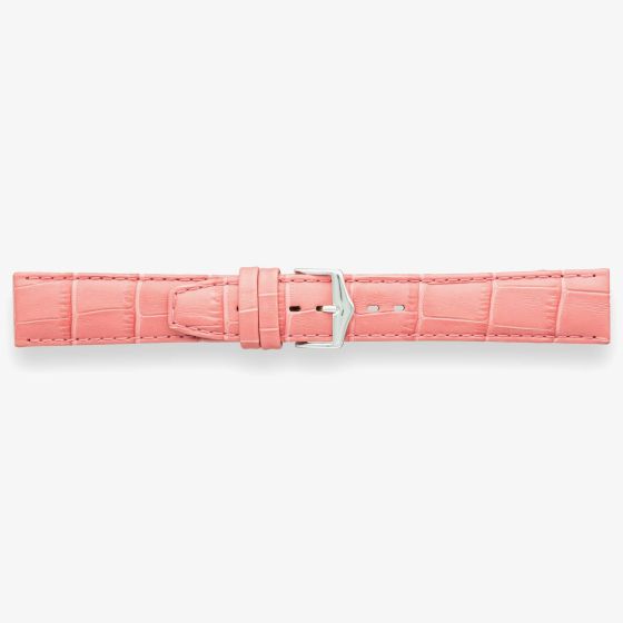 Darlena Lulworth Pink Leather Silver Buckle Watch Strap 1209