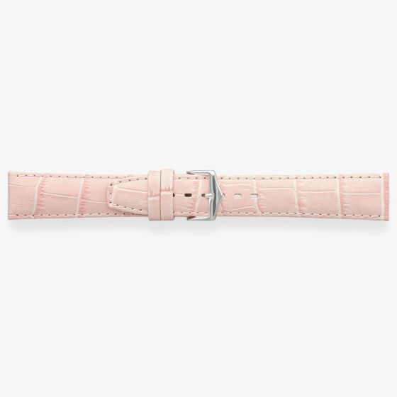 Darlena Lulworth Light Pink Leather Silver Buckle Watch Strap 1209