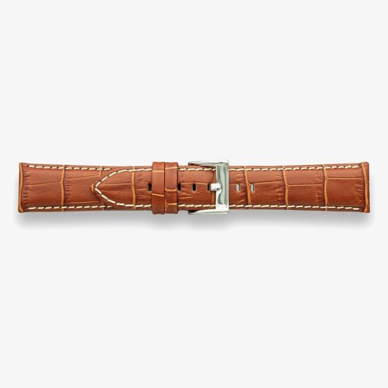 Darlena Cambridge Tan Silver Buckle Leather Watch Strap LS1395 TAN SS