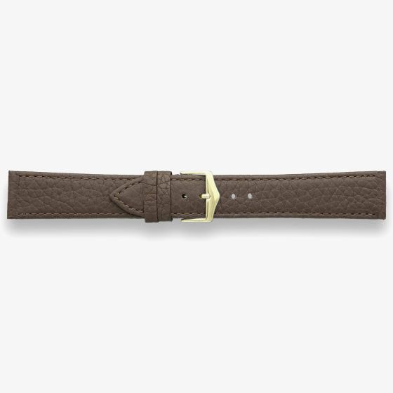 Darlena York Brown Leather Gold Buckle Watch Strap 1302