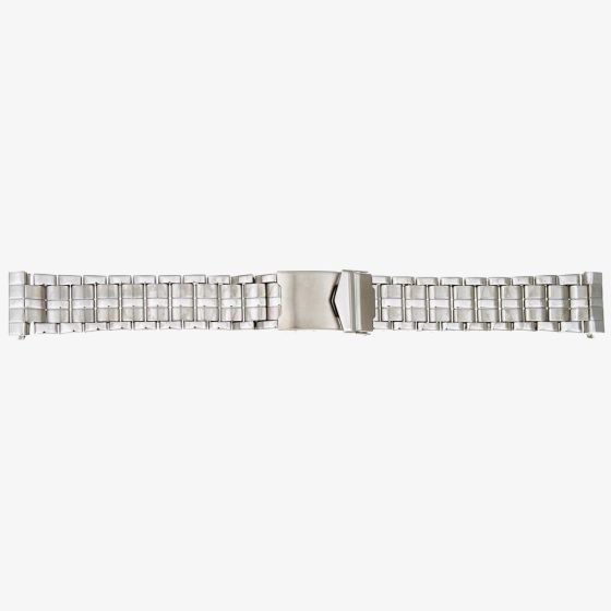 Darlena Silver Stainless Steel Centre Clasp Bracelet Watch Strap WB30101