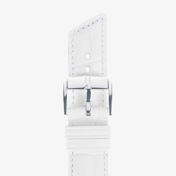 HIRSCH Princess Medium White Leather Watch Strap 02628101-2