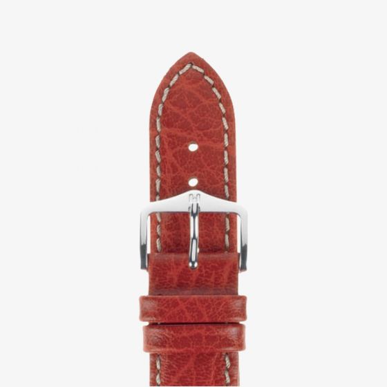 HIRSCH Jumper Long Red Leather Watch Strap 04402020-2
