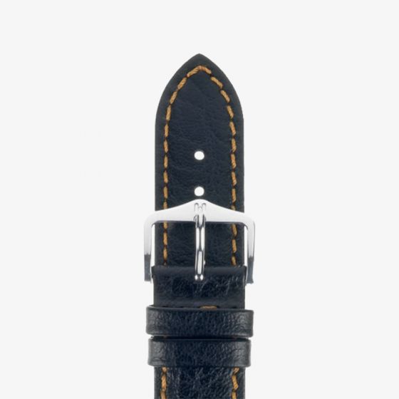 HIRSCH Jumper Long Black Leather Watch Strap 04402052-2