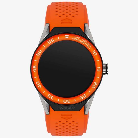 TAG Heuer Connected Orange Rubber Watch Strap 1FT6081