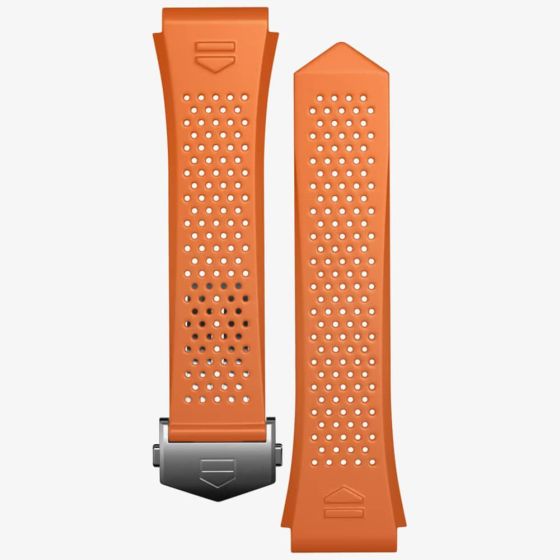 TAG Heuer Connected 45mm Calibre E4 Orange Rubber Watch Strap BT6265