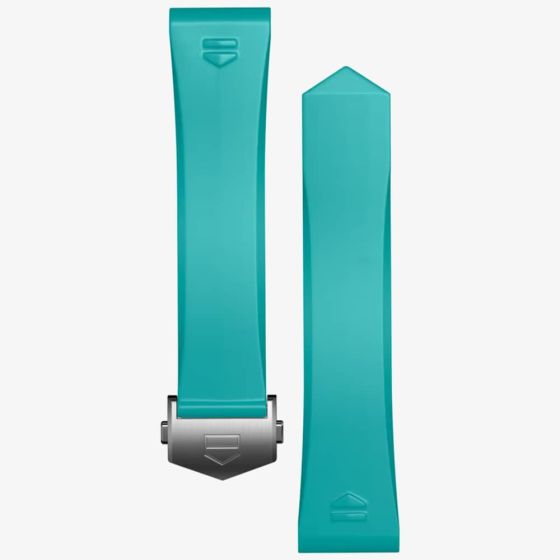 TAG Heuer Connected 42mm Calibre E4 Light Blue Rubber Watch Strap BT6273
