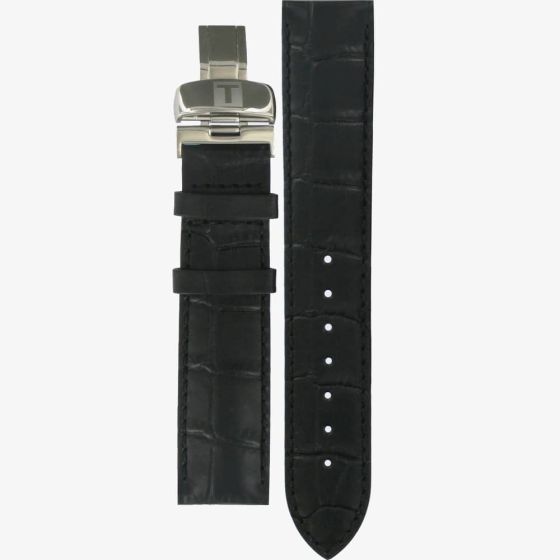 Tissot Le Locle 19mm Black Alligator Leather Watch Strap T600013405