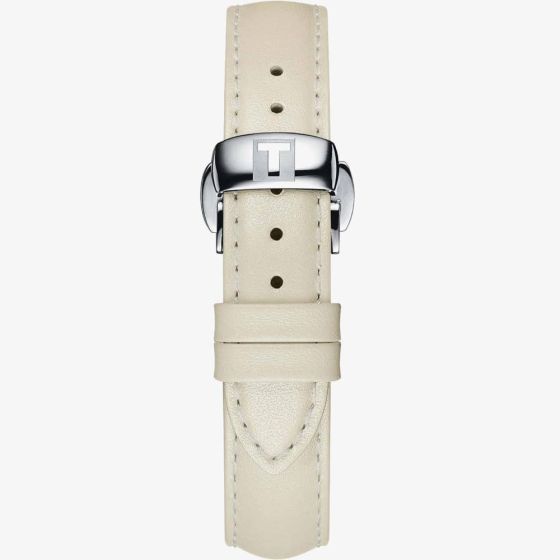 Tissot 15mm White Leather Watch Strap T610046072