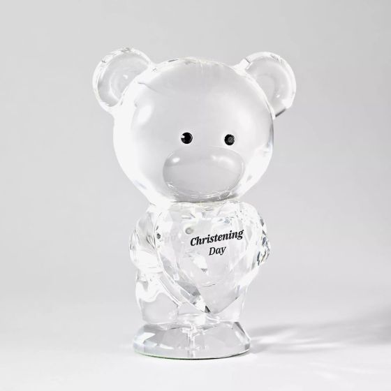 Crystocraft Crystal Bear Christening Day Gift SP3639