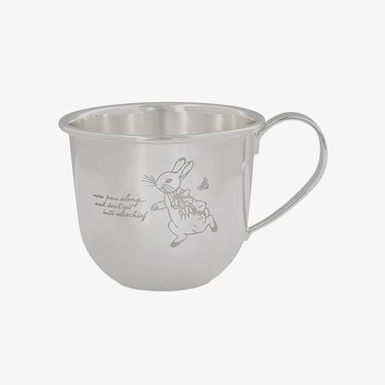 Peter Rabbit Silver Plated Baby Mug A32331
