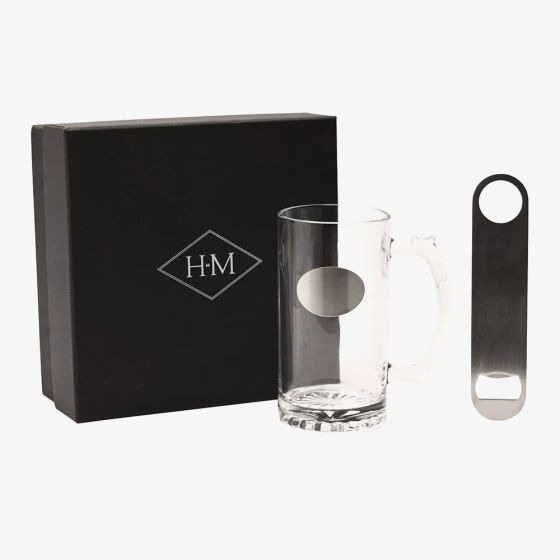 Harvey Makin Engravable Tankard And Bottle Opener Gift Set HM2743
