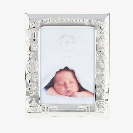 Celebrations Silver Plated Christening Photo Frame 8874