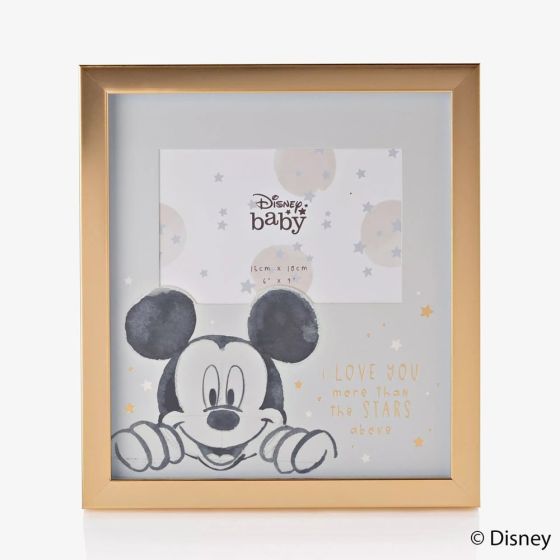 Disney Mickey Gold 6x4 Inch Photo Frame DI916