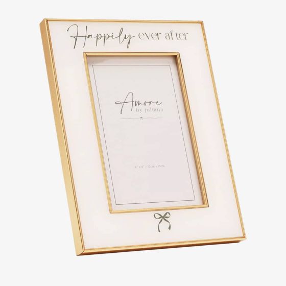 Amore Happily Ever After 4x6 Bow Photoframe AM347