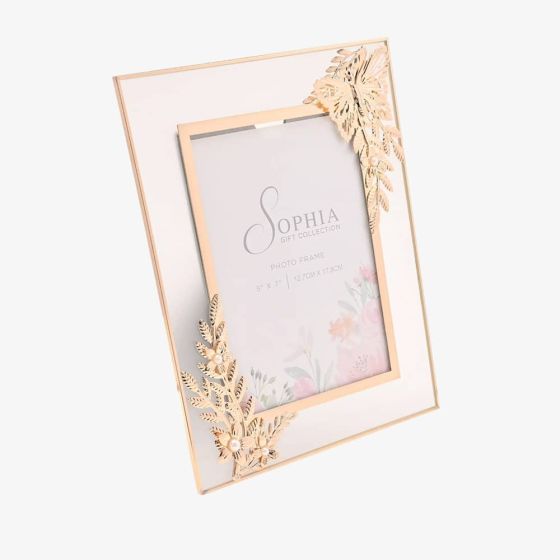 Sophia Classic Gold Butterfly 5x7 Photo Frame SP3506F57