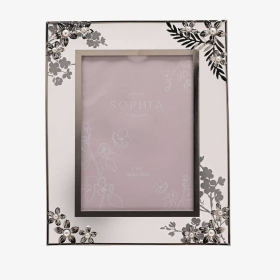 Sophia Classic Silver Daisy 5x7 Photo Frame SP3505F57