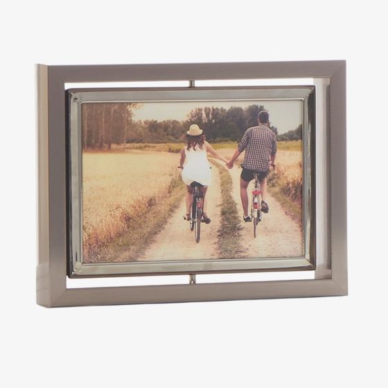 Shudehill Dark Silver Spin 4x6 Photo Frame 270530