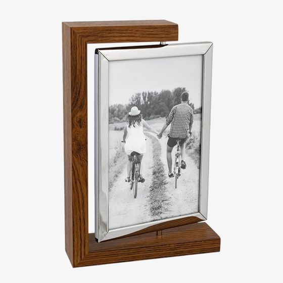 Shudehill Modern Wood Look Spin 4x6 Photo Frame 326101