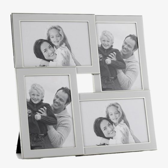 Silver Plated 4 Photo Collage Photo Frame 79304